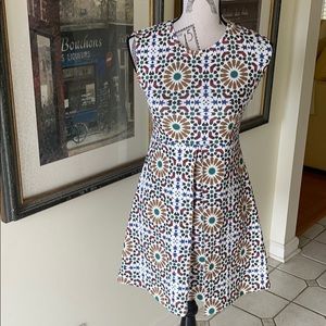 Zara Print Geometric Design Dress Size S